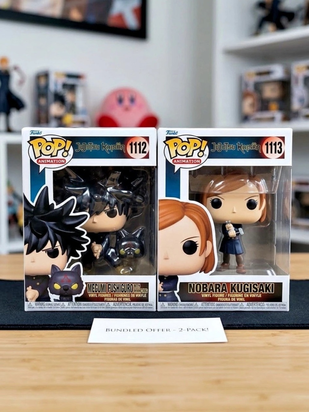 Funko Pop! Animation: Jujutsu Kaisen - Megumi Fushiguro #1112 & Nobara Kugisaki